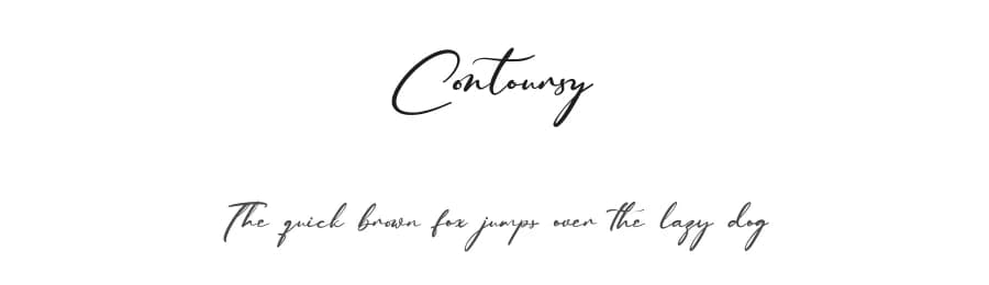 Contoursy by Maulana Creative — Script Handwritten Font