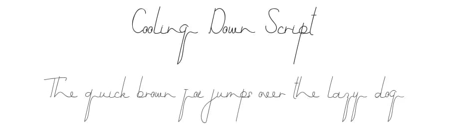 Cooling Down Script by Edric Studio — Script Handwritten Font
