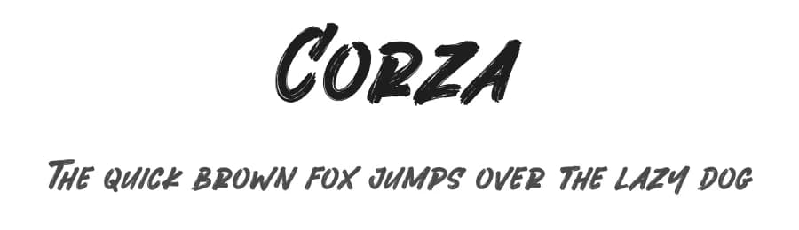Corza by RantautypeStudio — Script Handwritten Font