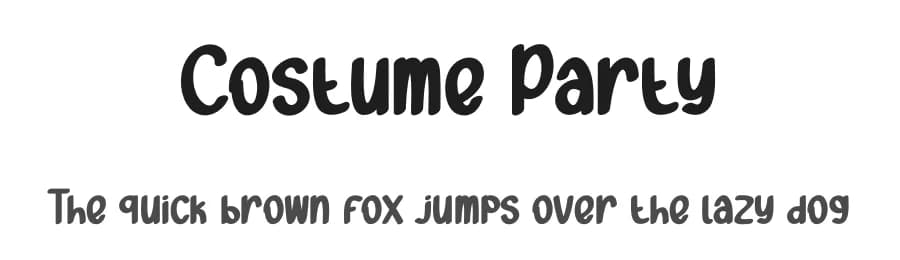 Costume Party by Andi Moz — Script Handwritten Font