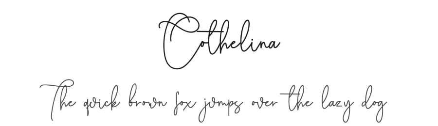 Cothelina by RantautypeStudio — Script Handwritten Font
