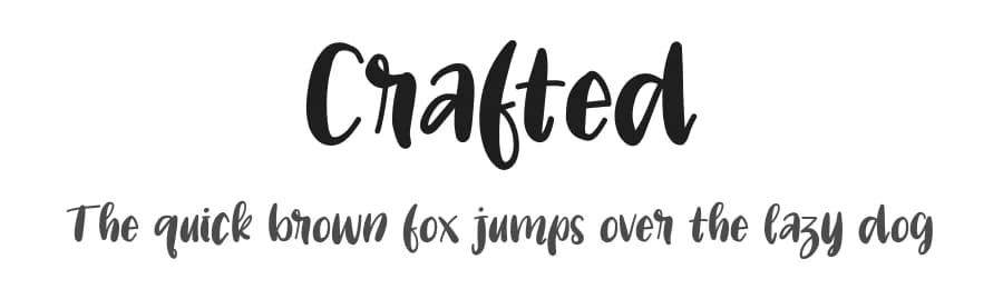 Crafted by Pustudio — Script Handwritten Font