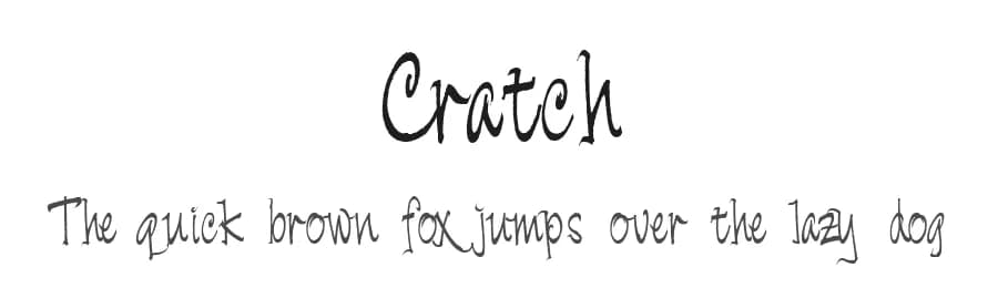 Cratch by Boogie Jack β Script Handwritten Font