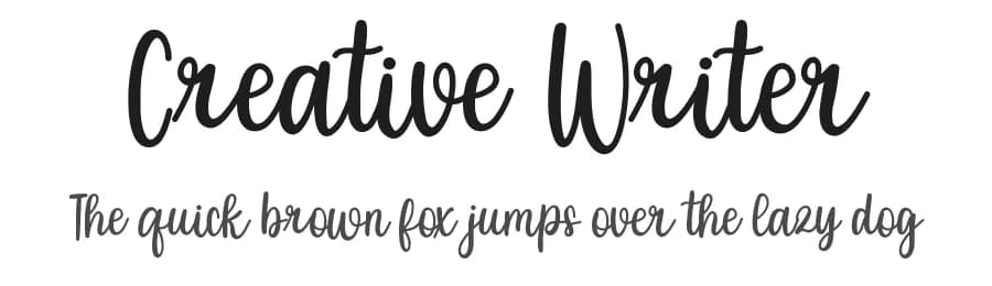 Creative Writer by FreshtypeINK — Script Handwritten Font