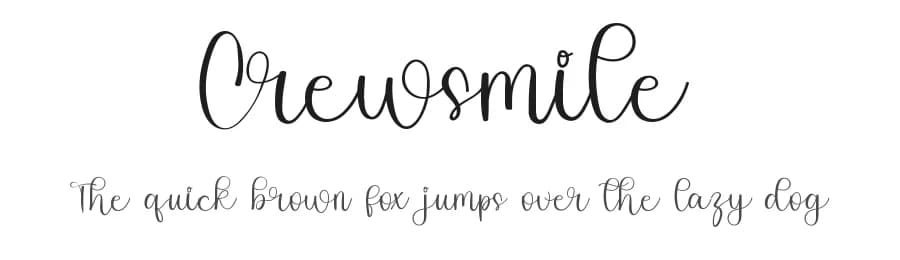 Crewsmile by FreshtypeINK — Script Handwritten Font