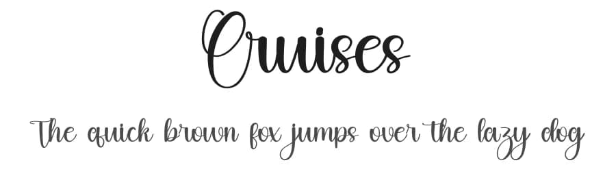 Cruises by FreshtypeINK — Script Handwritten Font