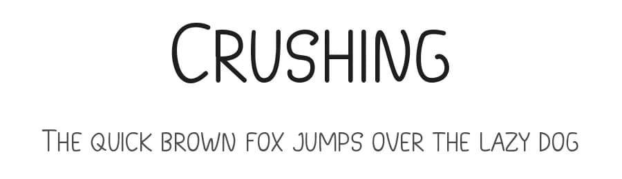 Crushing by Edric Studio — Script Handwritten Font