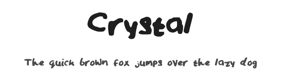 Crystal by Crystal Cowhig — Script Handwritten Font