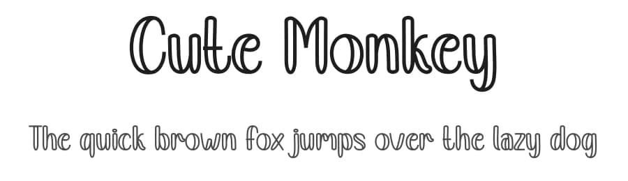 Cute Monkey by Andi Moz — Script Handwritten Font