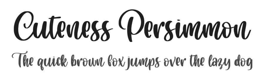 Cuteness Persimmon by Abo Daniel Studio — Script Handwritten Font