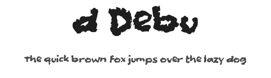 d Debu by wepfont.com — Script Handwritten Font