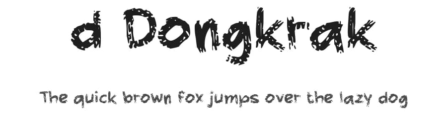 d Dongkrak by wepfont.com — Script Handwritten Font