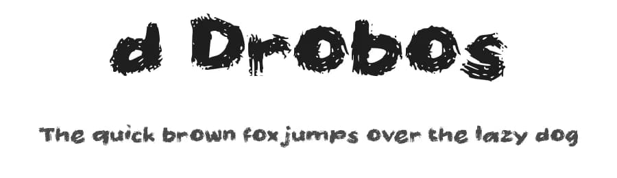 d Drobos by wepfont.com — Script Handwritten Font
