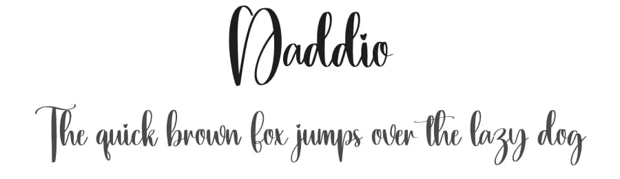 Daddio by Scratchones — Script Handwritten Font