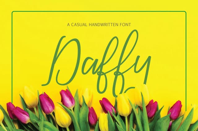 Daffy Font by designtreasuree — Script Handwritten Font