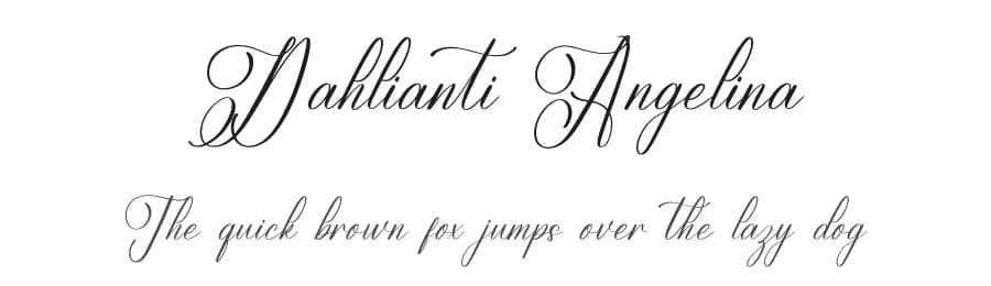 Dahlianti Angelina by Letterena Studios — Script Handwritten Font