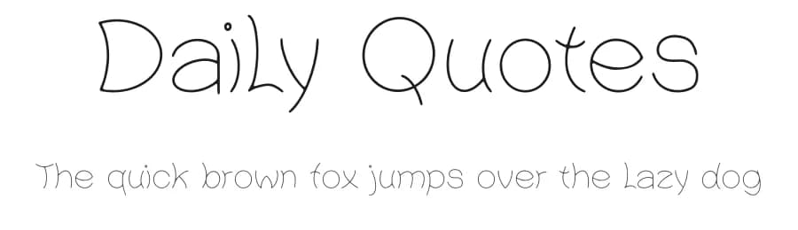 Daily Quotes by Choirul Masruroh — Script Handwritten Font