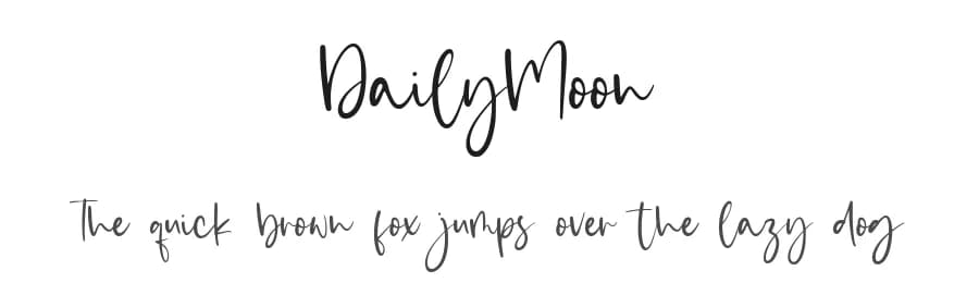 DailyMoon by Letterative Studio — Script Handwritten Font