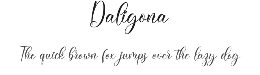 Daligona by Makashi — Script Handwritten Font