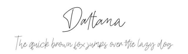 Daltana by Sabrcreative — Script Handwritten Font