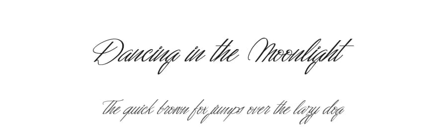 Dancing in the Moonlight by Maelle.K | Thomas Boucherie — Script Handwritten Font
