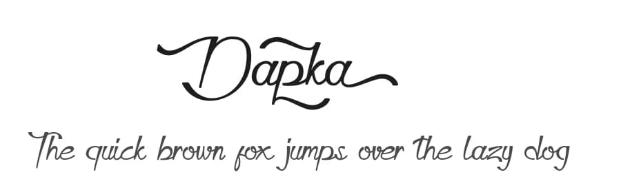 Dapka by CBRTEXT Studio — Script Handwritten Font