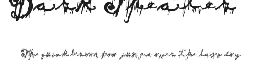 Dark Theater by Mark Bellaire β Script Handwritten Font