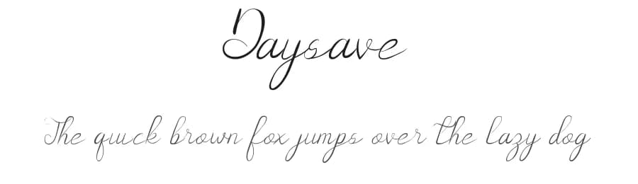 Daysave by Edric Studio — Script Handwritten Font