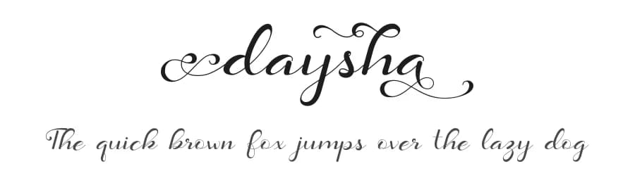 Daysha by PutraCetol Studio β Script Handwritten Font