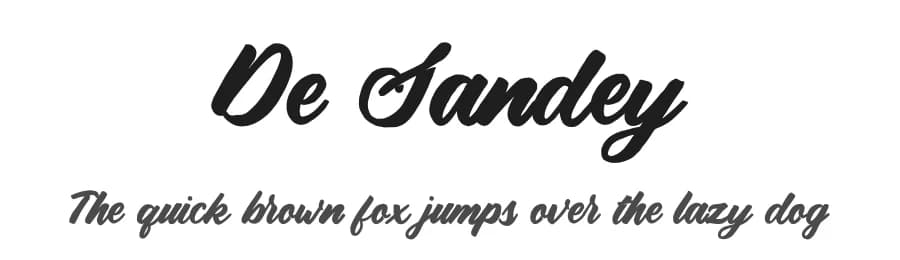 De Sandey by Rochart Studio — Script Handwritten Font