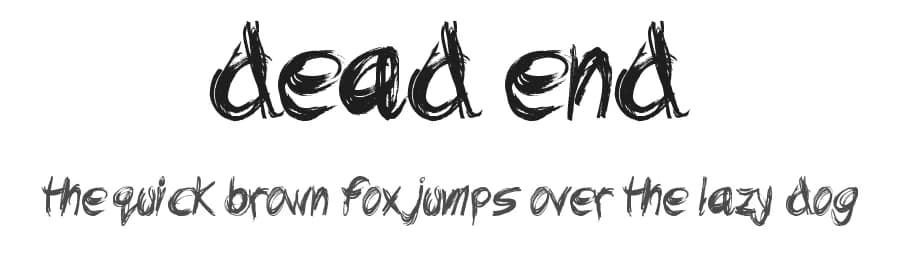 Dead End by JSH creates — Script Handwritten Font