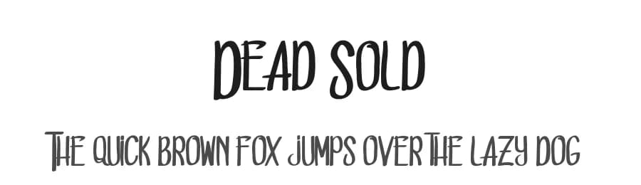 Dead Sold by Nico Muslib — Script Handwritten Font