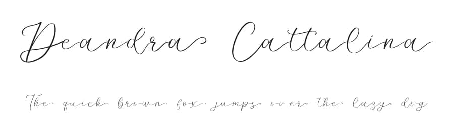 Deandra Cattalina by Bluestype Studio — Script Handwritten Font