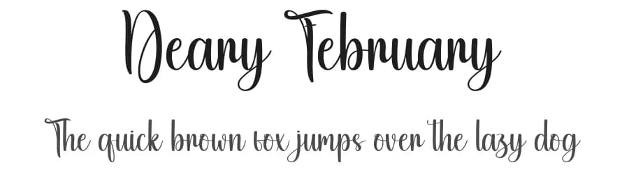 Deary February by Scratchones — Script Handwritten Font