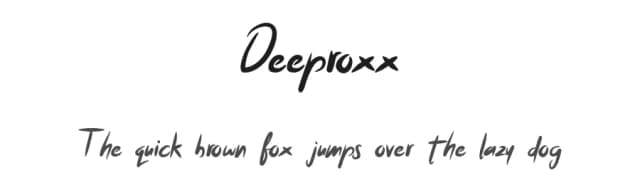 Deeproxx by Em Nazar — Script Handwritten Font
