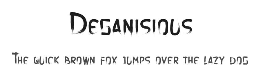 Deganisious by Nulis CRTV — Script Handwritten Font