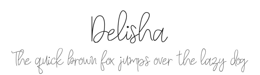 Delisha by Letterena Studios — Script Handwritten Font