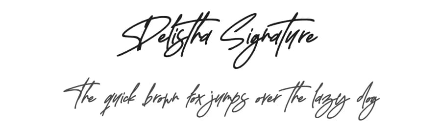 Delistha Signature by Letterena Studios — Script Handwritten Font