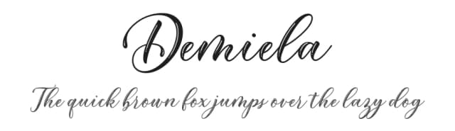 Demiela by JamalCreativeStudio — Script Handwritten Font