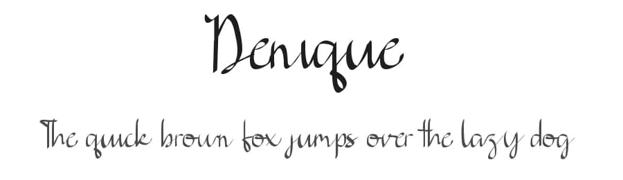 Denique by Edric Studio — Script Handwritten Font