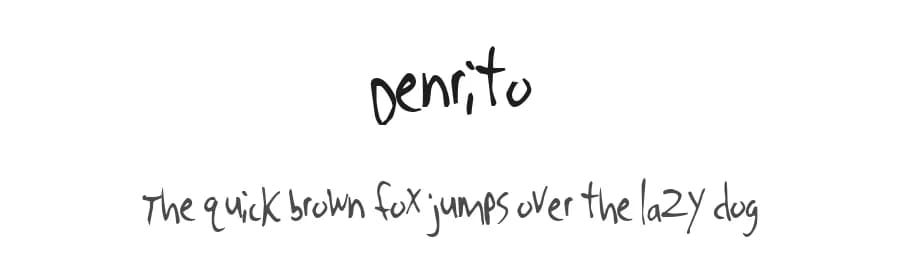 Denrito by Spork Thug Typography β Script Handwritten Font