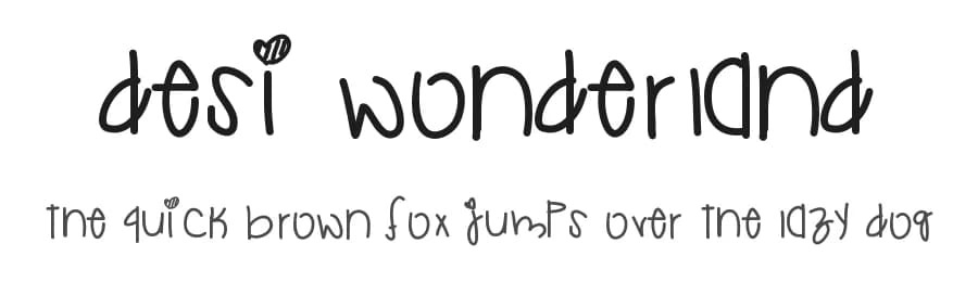 Desi Wonderland by Des Gomez — Script Handwritten Font