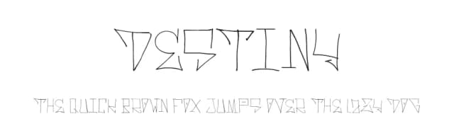 Destiny by Manuel Ramos — Script Handwritten Font