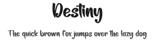 Destiny by Nirmala Creative — Script Handwritten Font