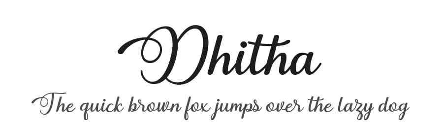 Dhitha by 7NTypes — Script Handwritten Font