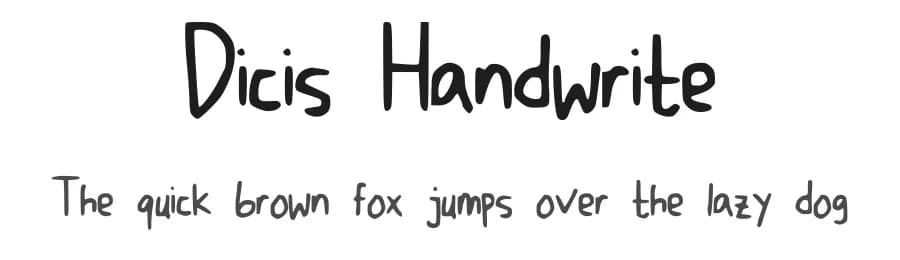 Dicis Handwrite by Dichi — Script Handwritten Font