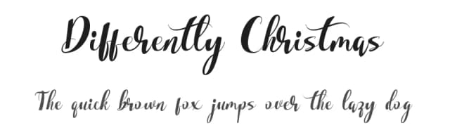 Differently Christmas by Mengulirpena — Script Handwritten Font