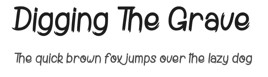 Digging The Grave by dcoxy - Greg Medina — Script Handwritten Font