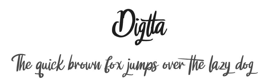 Digtta by Riki — Script Handwritten Font