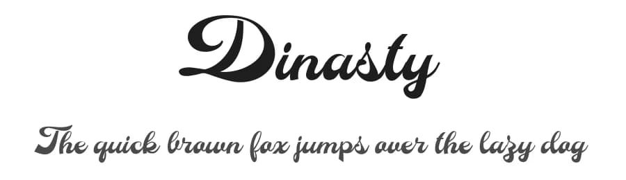 Dinasty by Billy Argel Fonts ® — Script Handwritten Font